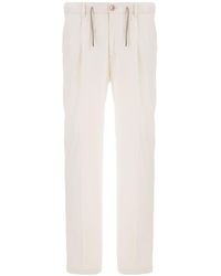 Herno - Pleated Drawstring Trousers - Lyst