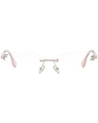 Fendi - Eyewear Rectangle Frame Glasses - Lyst