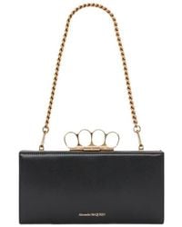 McQueen - Four-Ring Detail Clutch Bag - Lyst