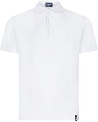 Drumohr - Logo-Patch Short-Sleeve Polo Shirt - Lyst