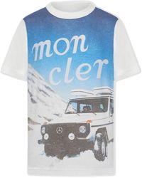 Moncler - Round Neck Short Sleeve T-Shirt - Lyst