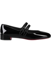 Christian Louboutin - Sweet Jane Patent Mary Jane Flat - Lyst
