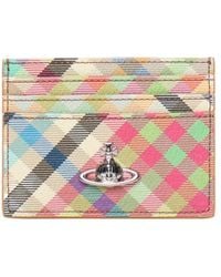 Vivienne Westwood - Logo Plaque Checked Wallet - Lyst