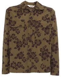 Aspesi - Capa Hibiscus Printed Shirt - Lyst