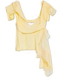 DSquared² - Embroidered Asymmetric Top - Lyst