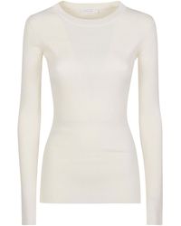 Patrizia Pepe - Ribbed Long Sleeve Knitted Sweater - Lyst