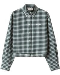 Miu Miu - Plaid Shirt - Lyst