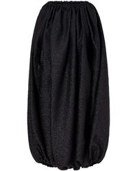 Comme des Garçons - Gathered Cloqué Midi Dress - Lyst
