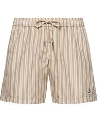 Moncler - Striped Swim Shorts - Lyst