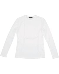 Lela Rose - Long-Sleeve Crew-Neck T-Shirt - Lyst