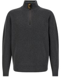 JW Anderson - Jw Anderson Half Zip Knitted Sweater - Lyst