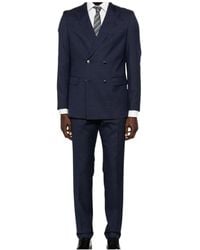 BOSS - Wool Double-Breasted Suit - Lyst