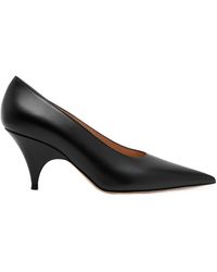 Gianvito Rossi - Leather Pointed-Toe Stiletto Heels - Lyst