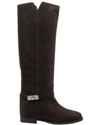 Via Roma 15 - Padlock Knee-High Boots - Lyst
