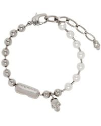 McQueen - Skull Embellished Bracelet - Lyst