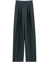 Saint Laurent - Pleated Wide-Leg Trousers - Lyst