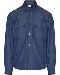 Moncler - Denim Shirt Jacket - Lyst