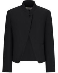 Jil Sander - Mandarin-Collar Wool Jacket - Lyst