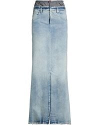 Maison Margiela - Light Wash Denim Umbrella Skirt - Lyst