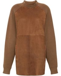 Max Mara - Crewneck Knit Long-Sleeve Dress - Lyst