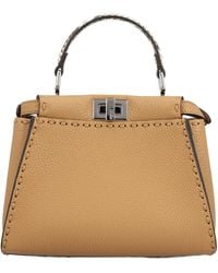 Fendi - Peekaboo Mini Top Handle Bag - Lyst