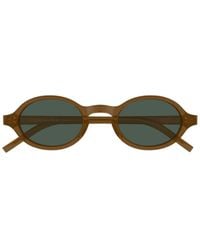 Saint Laurent - Oval-Frame Sunglasses - Lyst