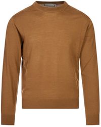 Canali - Long-Sleeved Knitted Pullover - Lyst