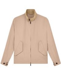 Emporio Armani - Corduroy-Collar Zip-Up Bomber Jacket - Lyst
