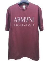 Armani Collezioni - Logo Printed Round-Collar Short-Sleeved T-Shirt - Lyst
