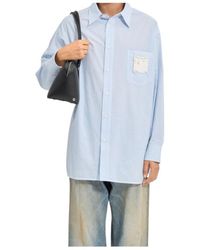 MM6 by Maison Margiela - Striped Poplin Shirt - Lyst