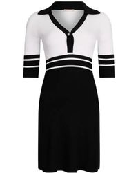 Liu Jo - Striped Knit Dress - Lyst