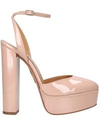 Aquazzura - Logo High-Heeled Sandals - Lyst