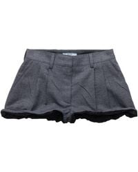 Prada - Logo-Patch Shorts - Lyst