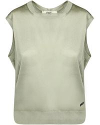 Fendi - Sleeveless Knitted Top - Lyst