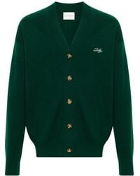 Drole de Monsieur - Embroidery Logo Knitted Cardigan - Lyst