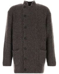 Giorgio Armani - Buttoned Knit Cardigan - Lyst