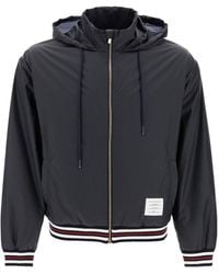 Thom Browne - Logo Patch Zip-Up Jacket - Lyst