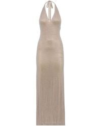 GIUSEPPE DI MORABITO - Halter-Neck Tie-Strap Dress - Lyst
