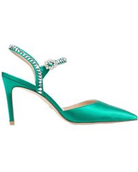 Stuart Weitzman - Pointed-Toe Ankle Strapped Pumps - Lyst