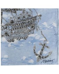 Moschino - Patterned Silk Scarf - Lyst