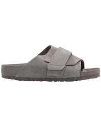 Birkenstock - Kyoto Suede Slides - Lyst