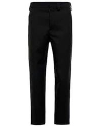 Jil Sander - Slim-Fit Leather-Trim Wool Pants - Lyst