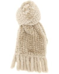 Pinko - Faux-Fur Fringed Scarf - Lyst