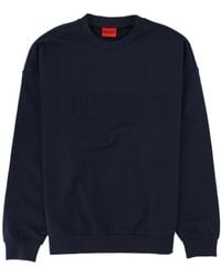 BOSS - Hugo Logo Crewneck Sweatshirt - Lyst
