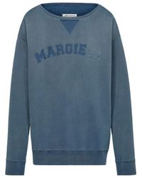 Maison Margiela - Logo-Print Faded Sweatshirt - Lyst