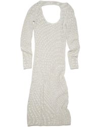 Acne Studios - Pointelle Knit Cotton-Blend Dress - Lyst