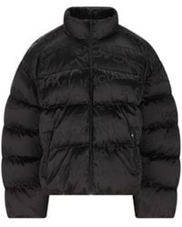 Balenciaga - Allover Logo Printed Down Jacket - Lyst