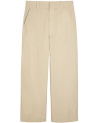 Lemaire - Wide-Leg Silk-Blend Trousers - Lyst