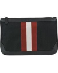 Bally - Embossed Logo Clutch Bag - Lyst