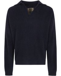 Uma Wang - Long-Sleeve Polo Shirt - Lyst